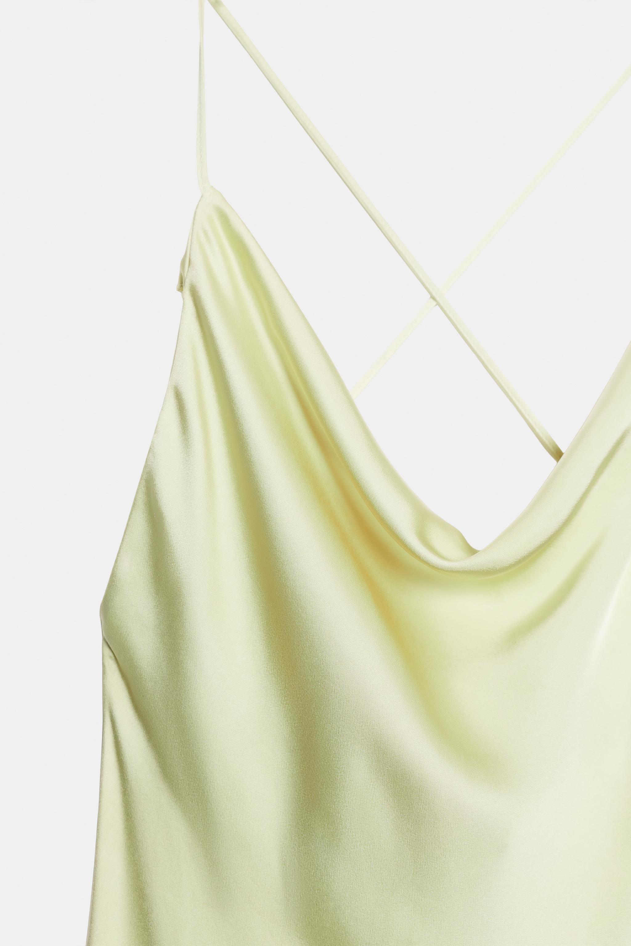 Сорочка COLLECTION, атлас — Zara — фото 8