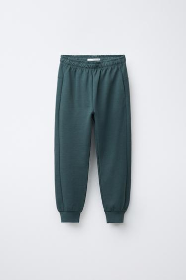 ENSEMBLE INTERLOCK SWEAT ET JOGGER INSCRIPTION EN RELIEF - Bleu de Zara - Image 3