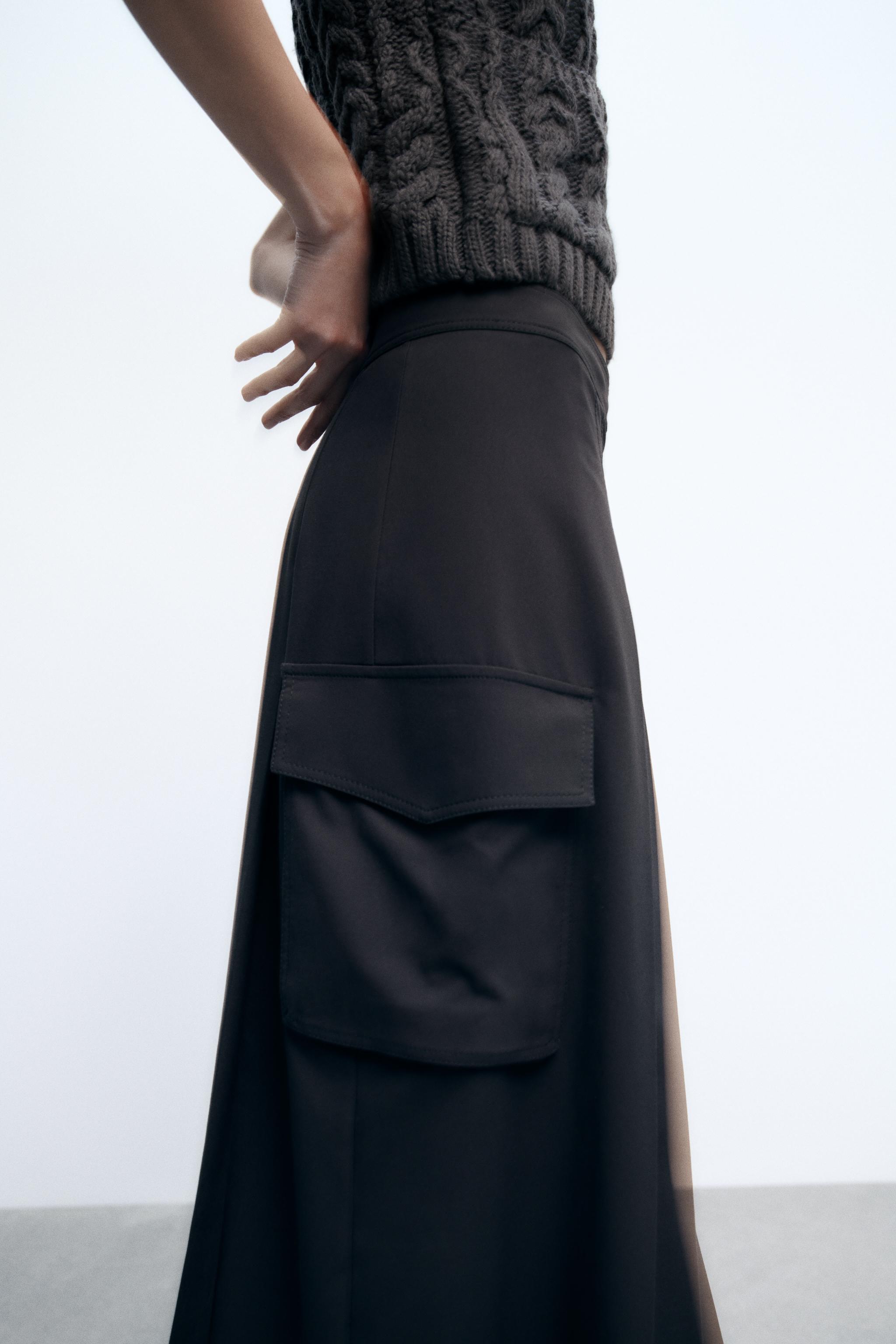 Pleated maxi hotsell skirt zara