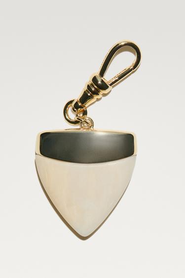 Collar pieza colmillo piedra - Dorado de Zara