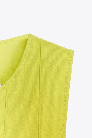 OPEN BACK KNIT DRESS - Lime by Zara - Image 8