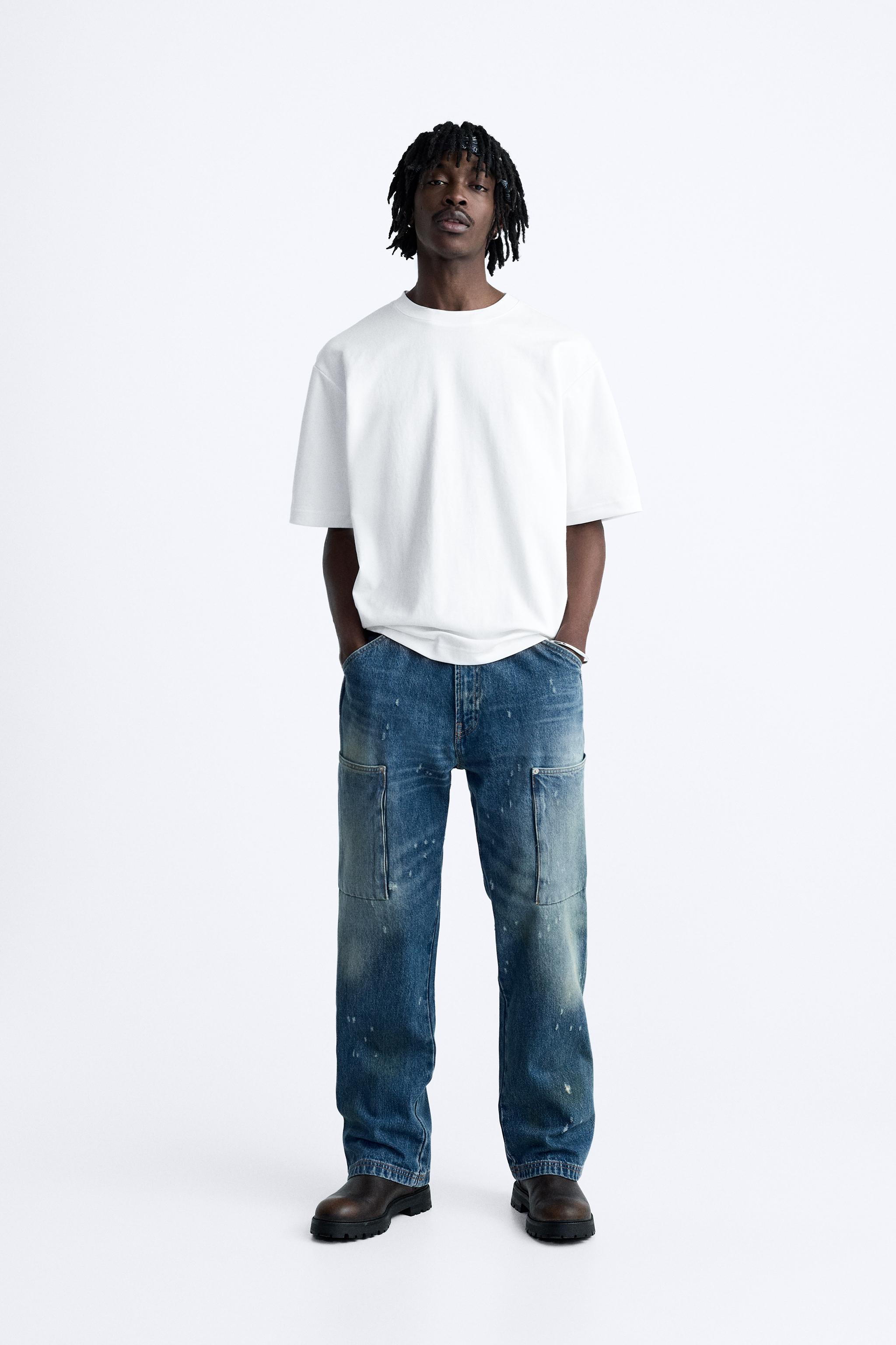 Paint splatter jeans zara online