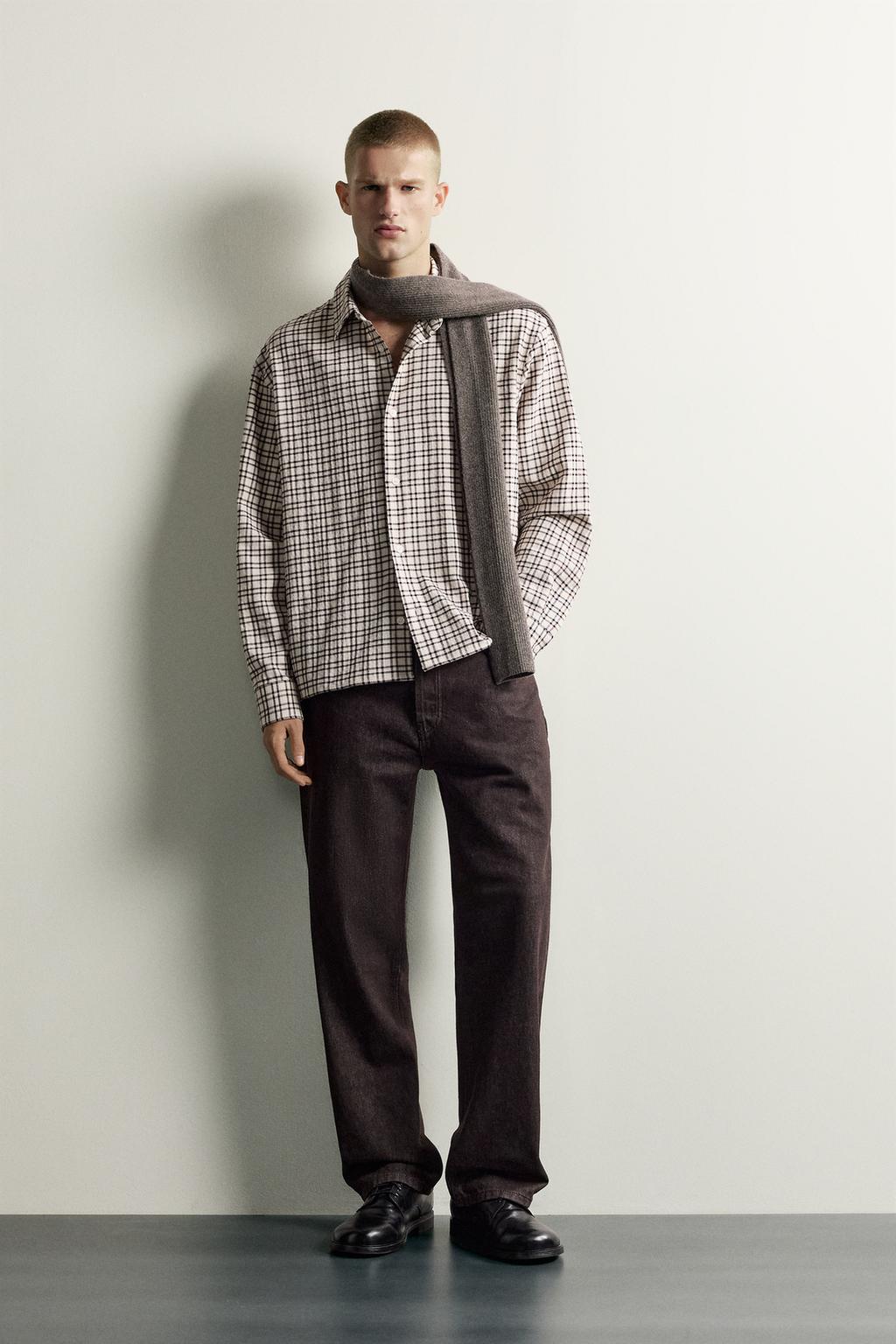 TEXTURED CHECKS SHIRT