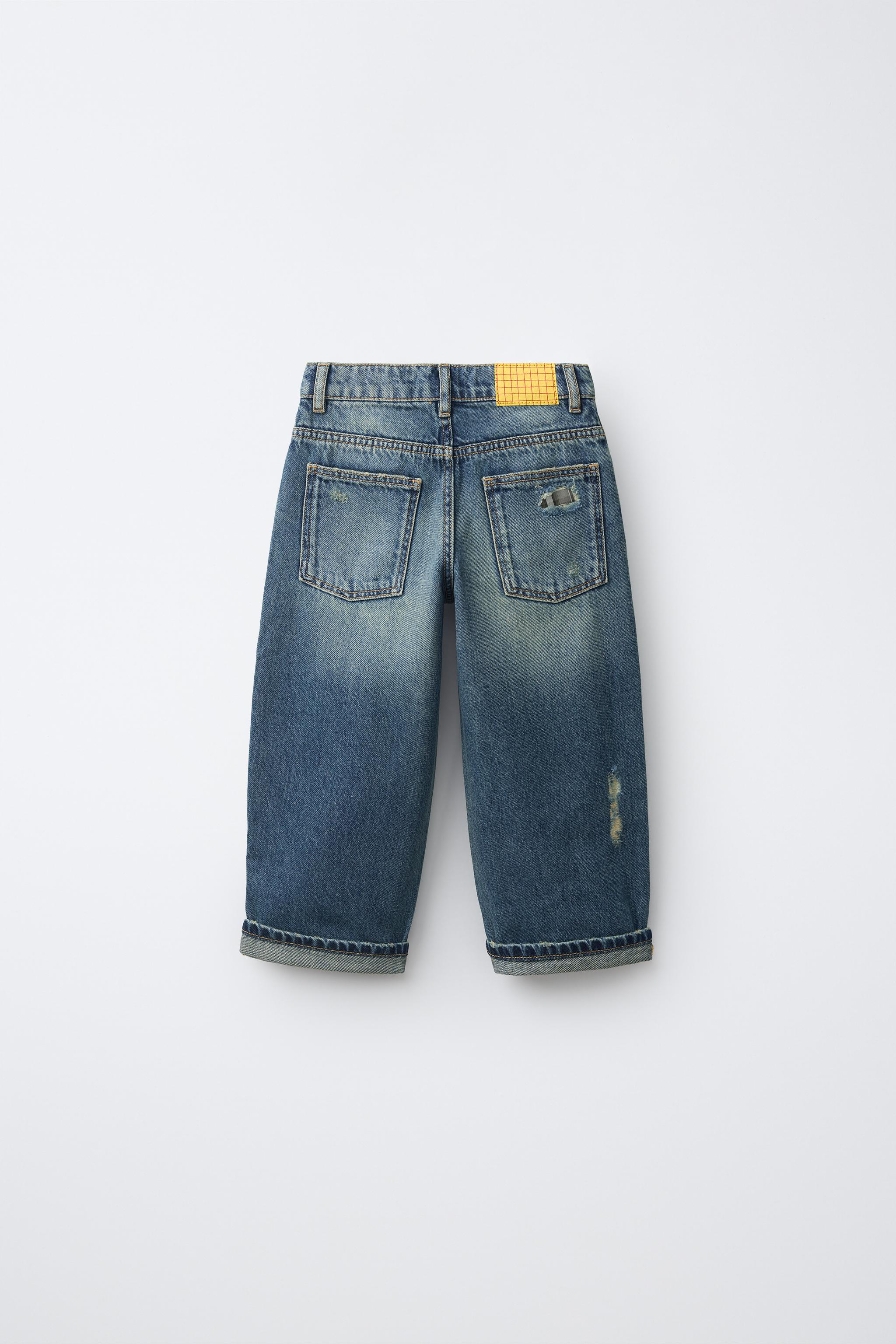 JEANS WIDE LEG DÉCHIRÉS