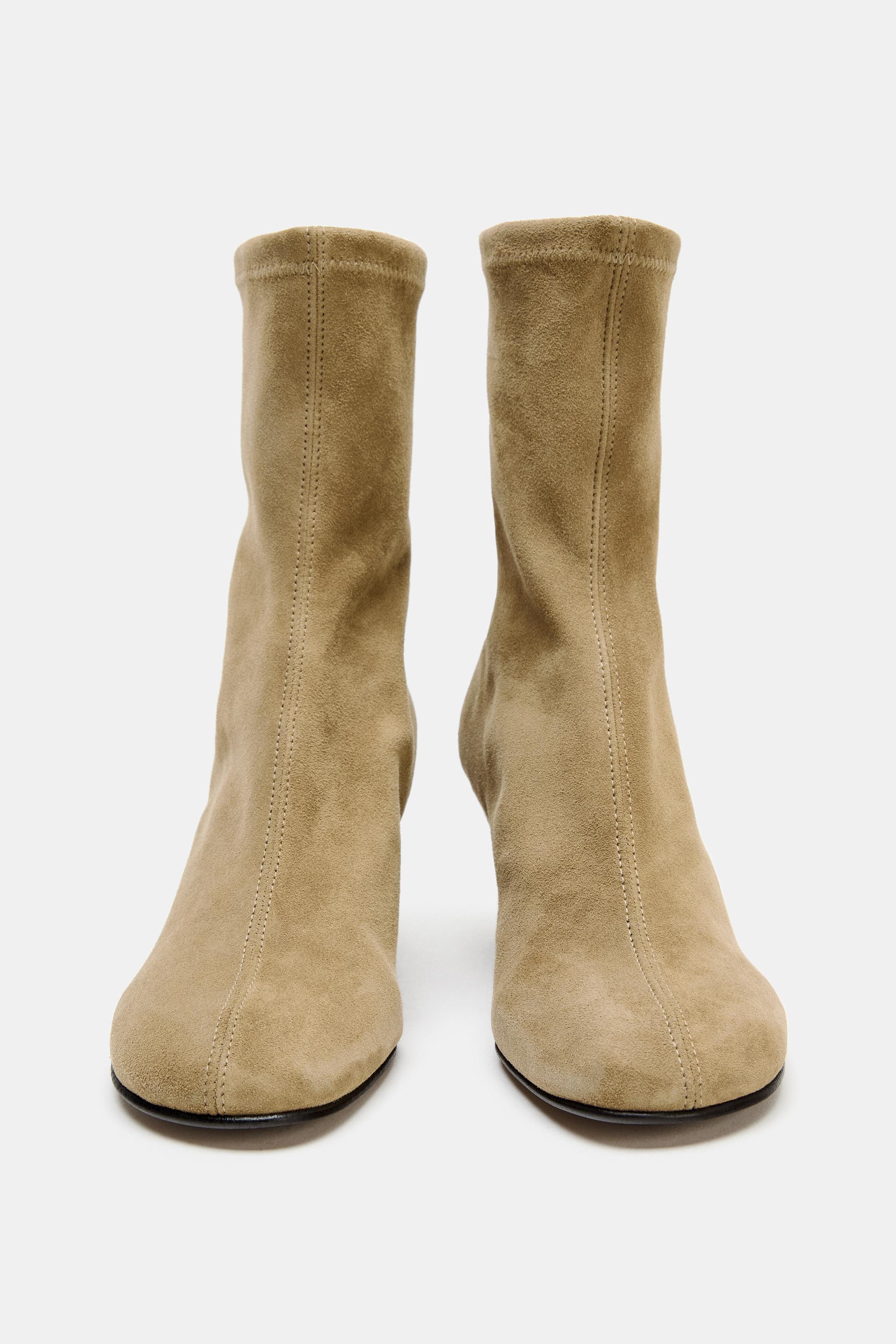 SUEDE WEDGE ANKLE BOOTS