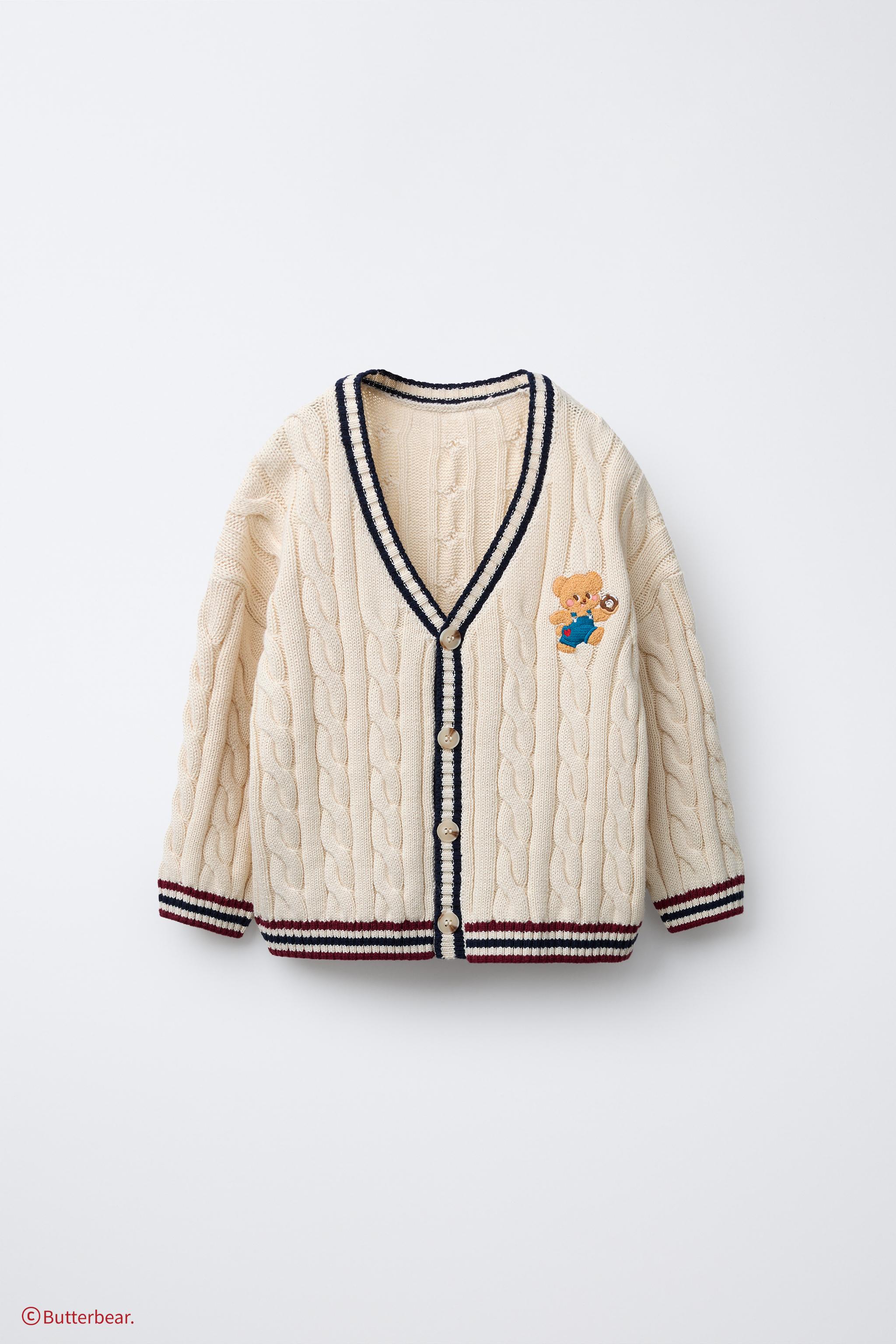 Burberry's カーディガン ベージュ 刺繍 シェルボタン 44 4046555_base.jpg?20250729104632