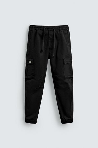 SLIM FIT CARGO TROUSERS - Black by Zara - Image 0