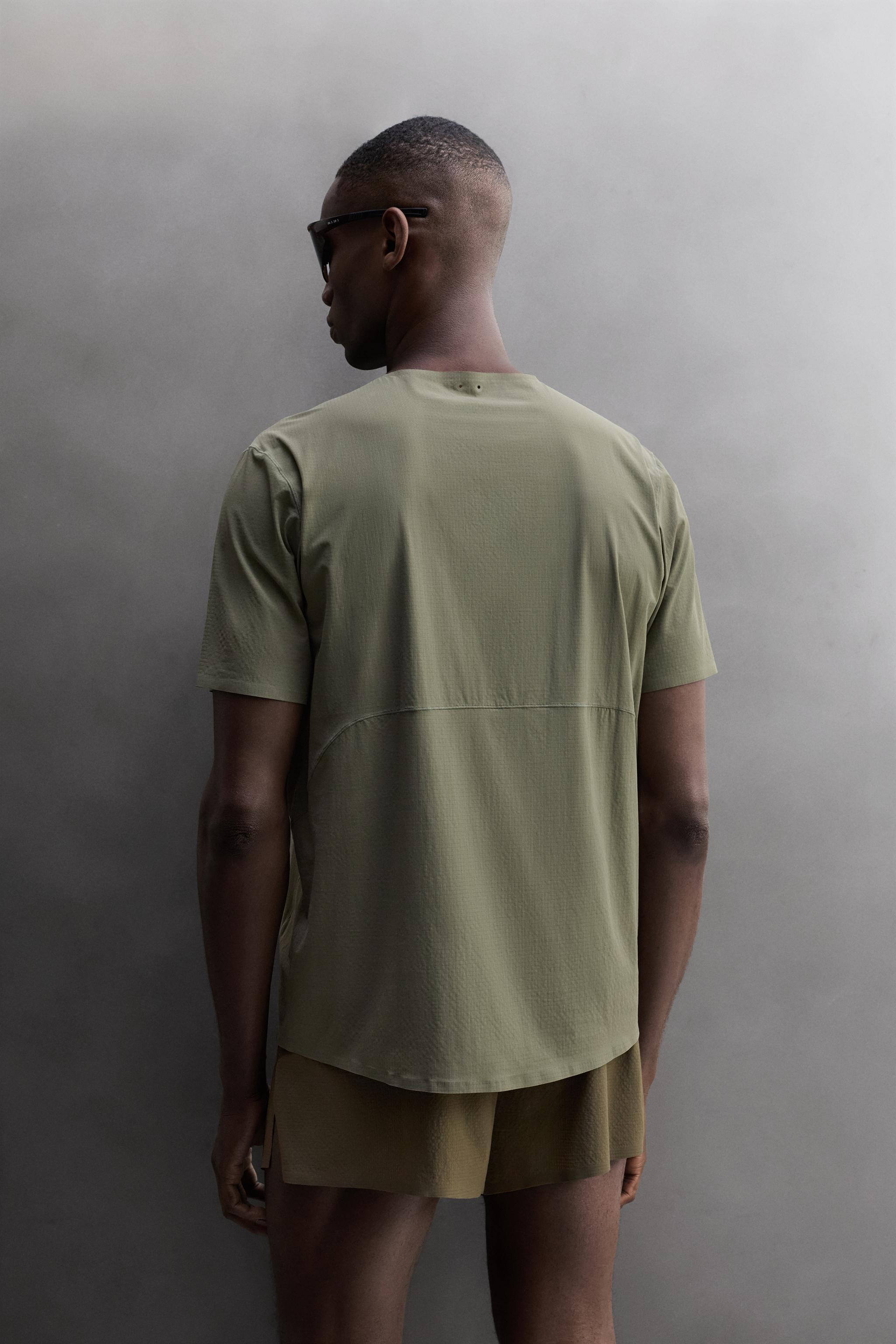 Мужские рубашки Zara TECHNICAL TEXTURED SHIRT — фото 3