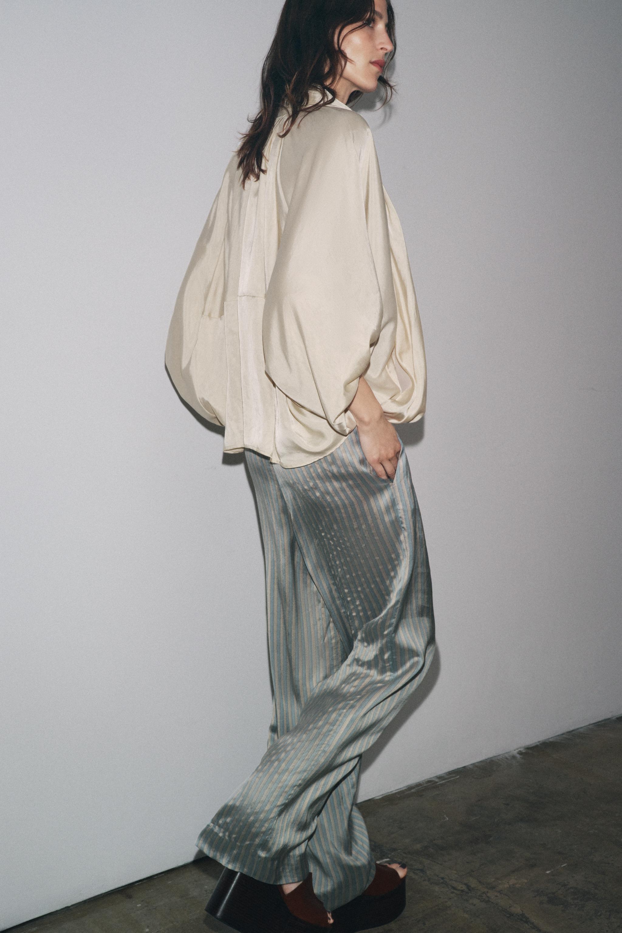 ☆ドイツ発*ZARA*新作*ドレープパフスリーブジャケット☆ ZARA】ウール混フリースジャケッ X AND WANDER 0518/045/330