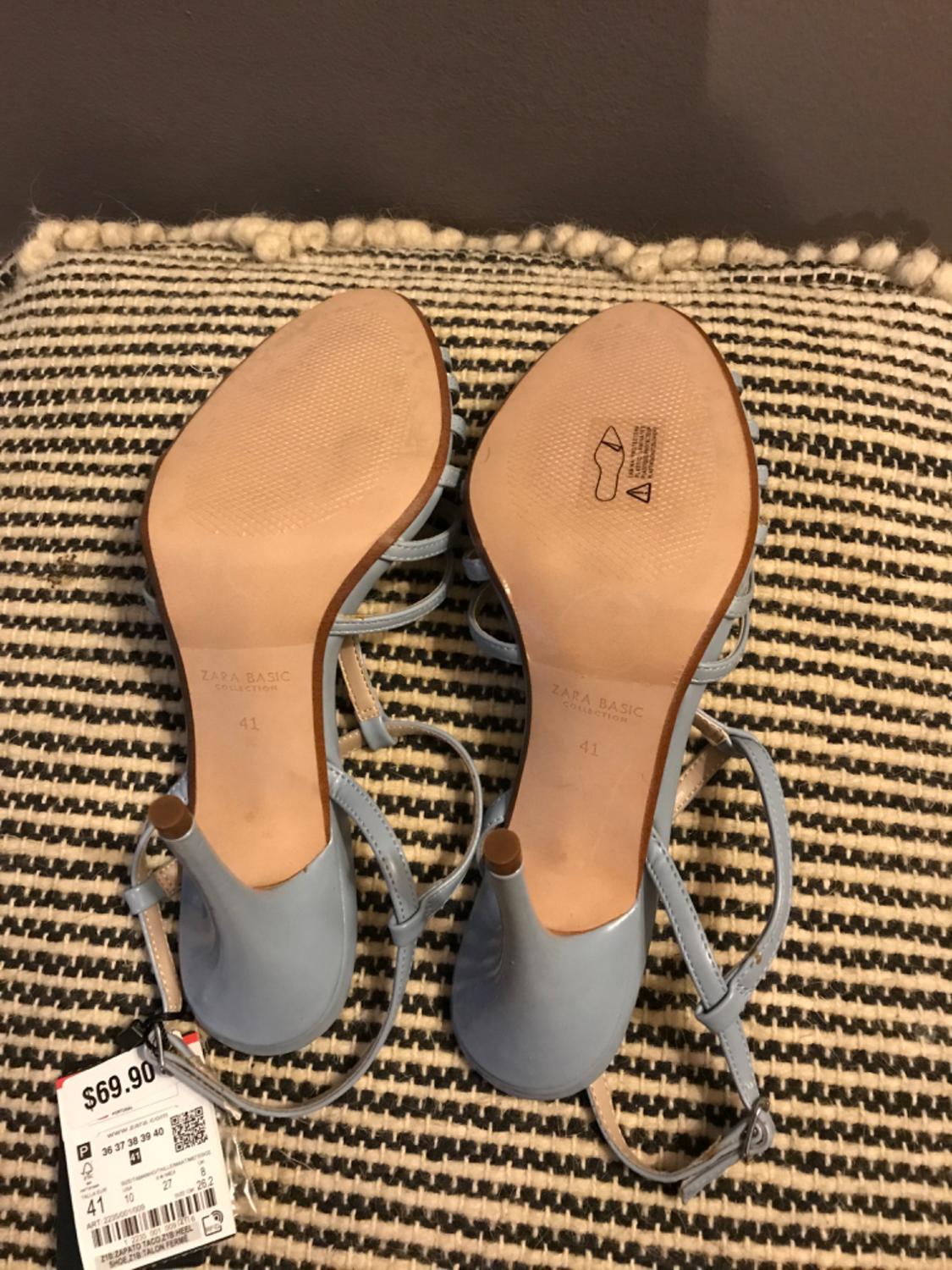 BLUE T STRAP HEELS - Image 4