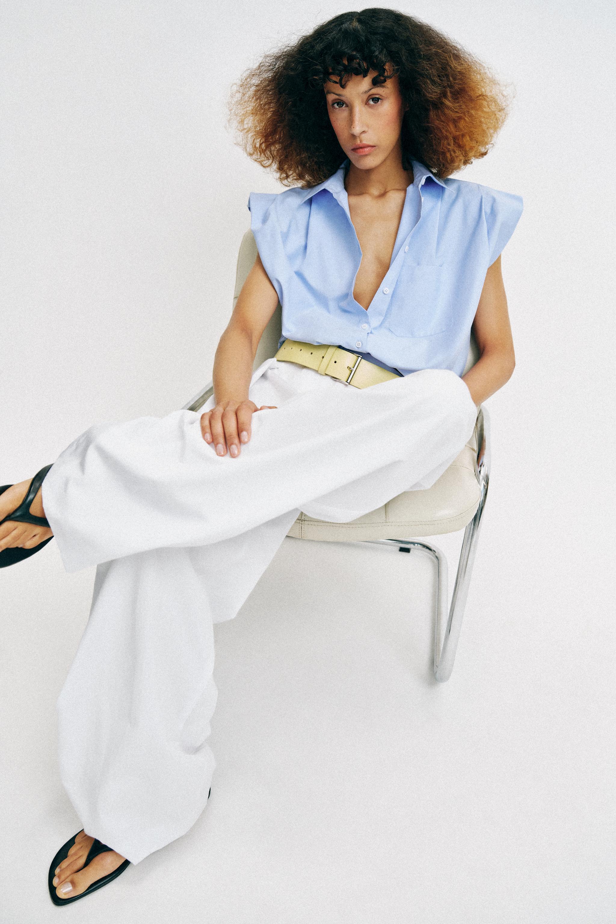 BALLOON CROPPED SHIRT