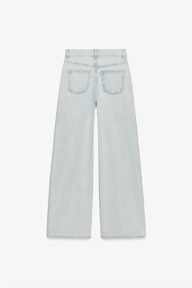 ZW COLLECTION HIGH-WAIST PALAZZO JEANS - Light blue by Zara - Image 5