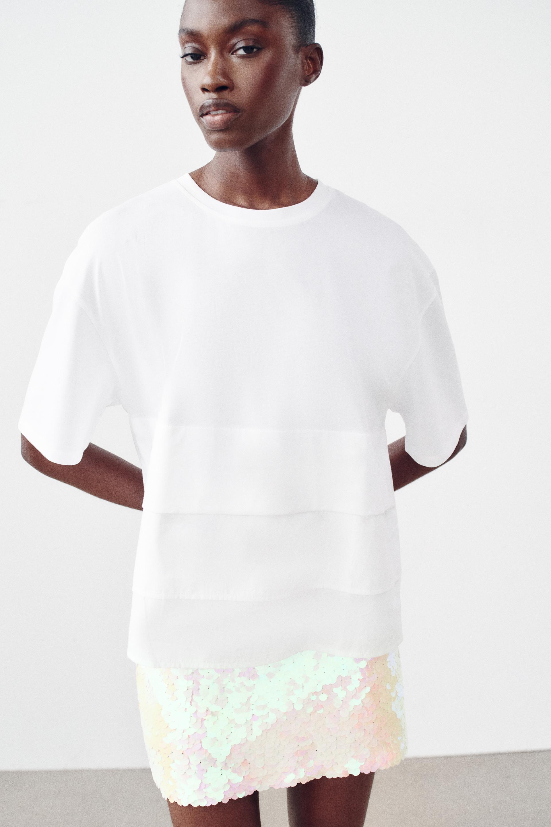 T-SHIRTENMATIÈRESVARIÉESÀPLISPLATS