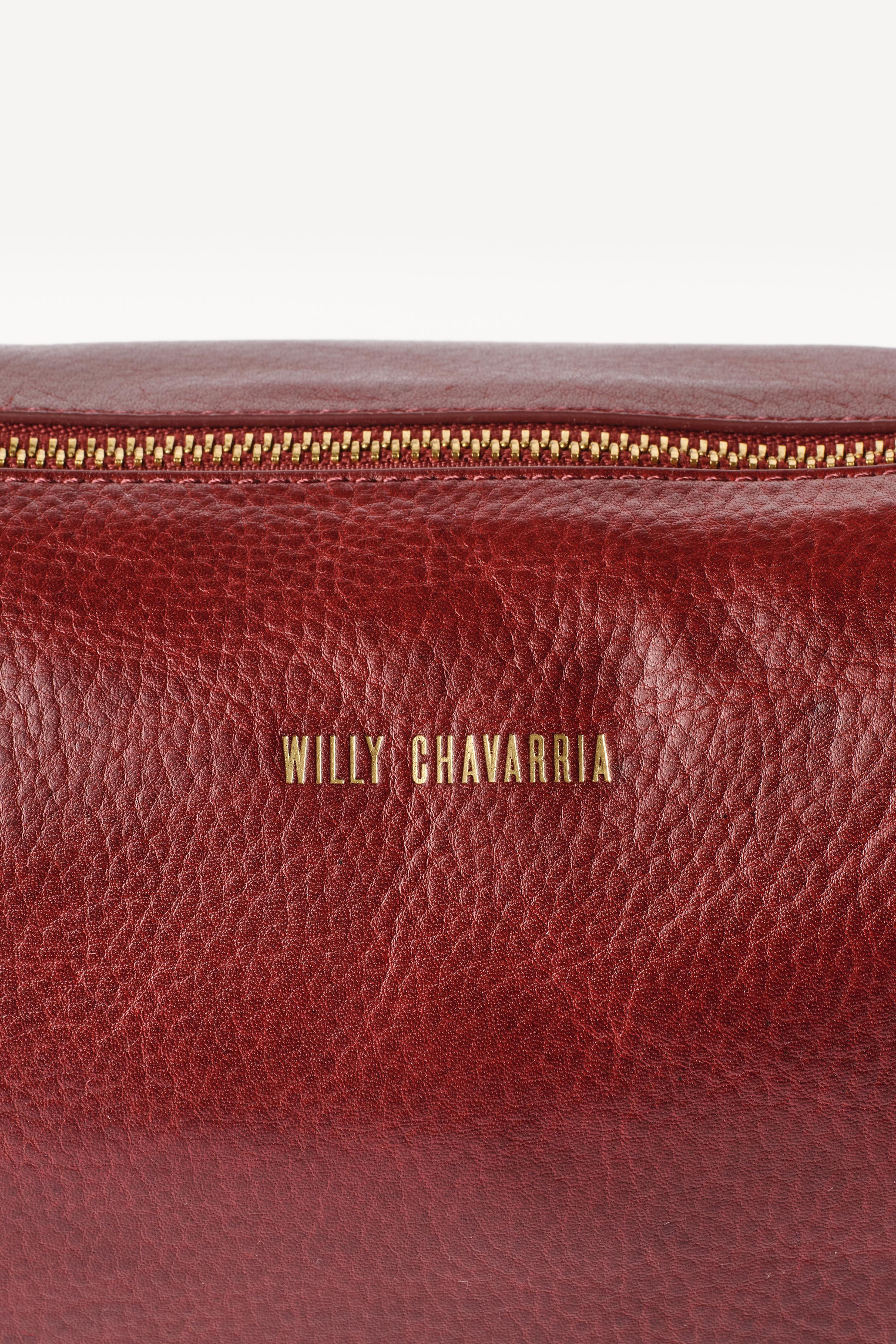 WILLY CHAVARRIA X ZARA レザーショルダーバッグ - レッド | ZARA 