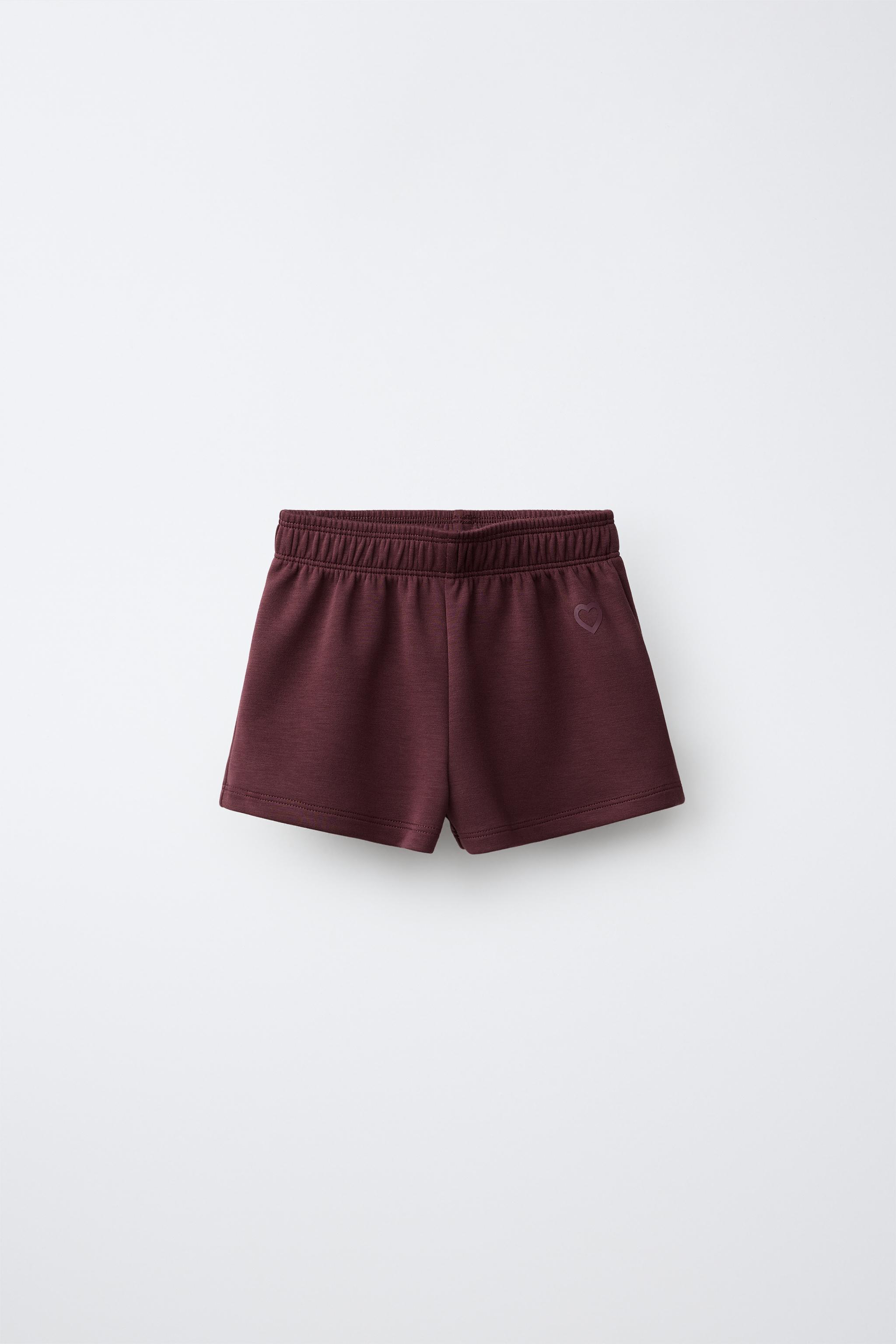 MODAL BLEND SPORTY BERMUDA SHORTS — Chocolate