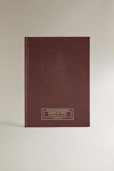 "POINT OF VIEW" 가죽 노트 - Zara 레드
