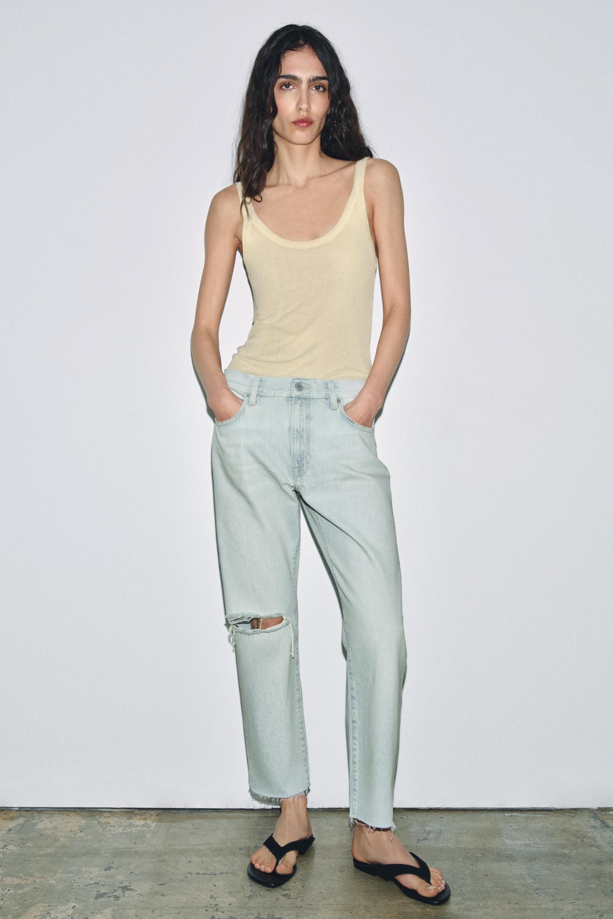 ZW COLLECTION DISTRESSED ORTA BEL STRAIGHT JEAN - Görsel 4