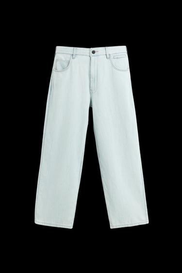 LIGHTWEIGHT LOOSE WIDE-LEG JEANS - Light blue by Zara - Image 0