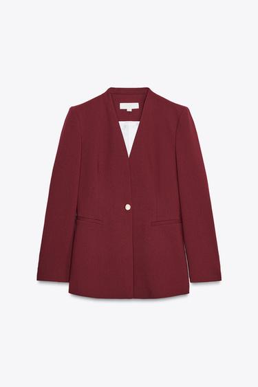 BLAZER ESTU PAPAR-HEGALIK GABEA - Granatea, Zara-rena