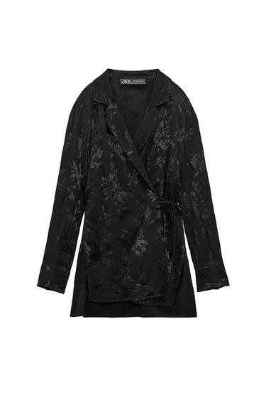 FLOWING JACQUARD BLAZER