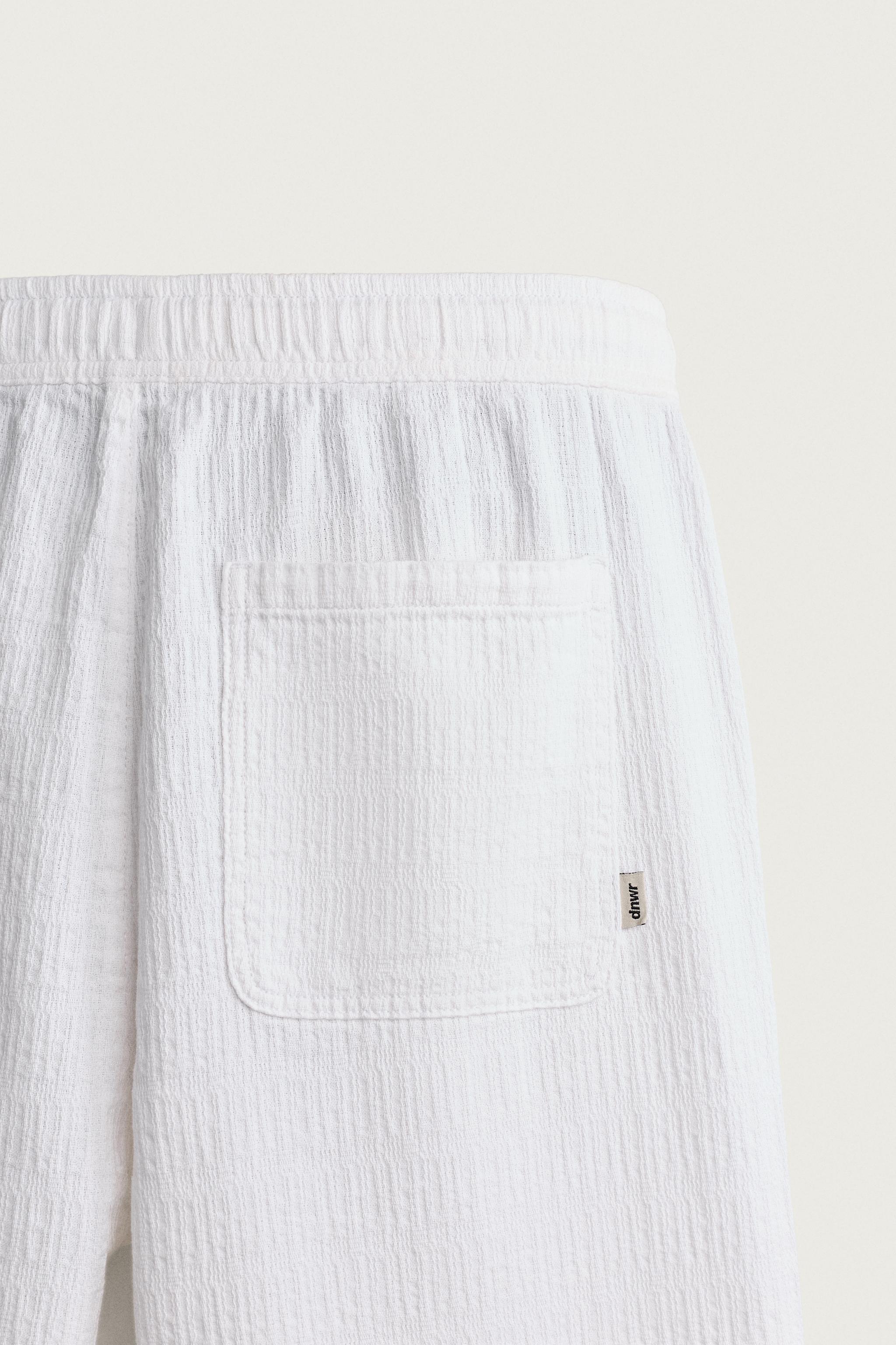 PANTALON COUPE DÉCONTRACTÉE JACQUARD DÉLAVÉ