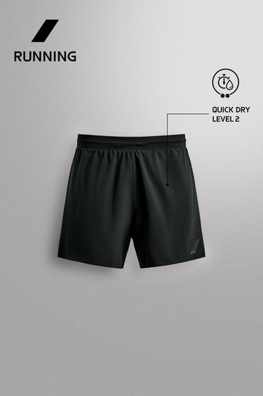 SHORT DE RUNNING COLOR BLOCK 5" - Noir de Zara - Image 6