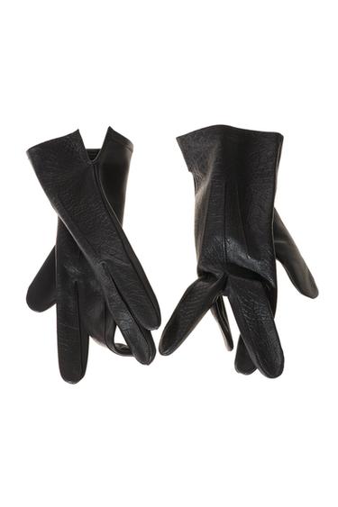 GĂNG TAY DA - Màu nâu đậm từ Zara