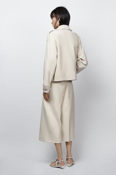 LEATHER STRAP SANDALS WITH BUCKLE - White by Zara