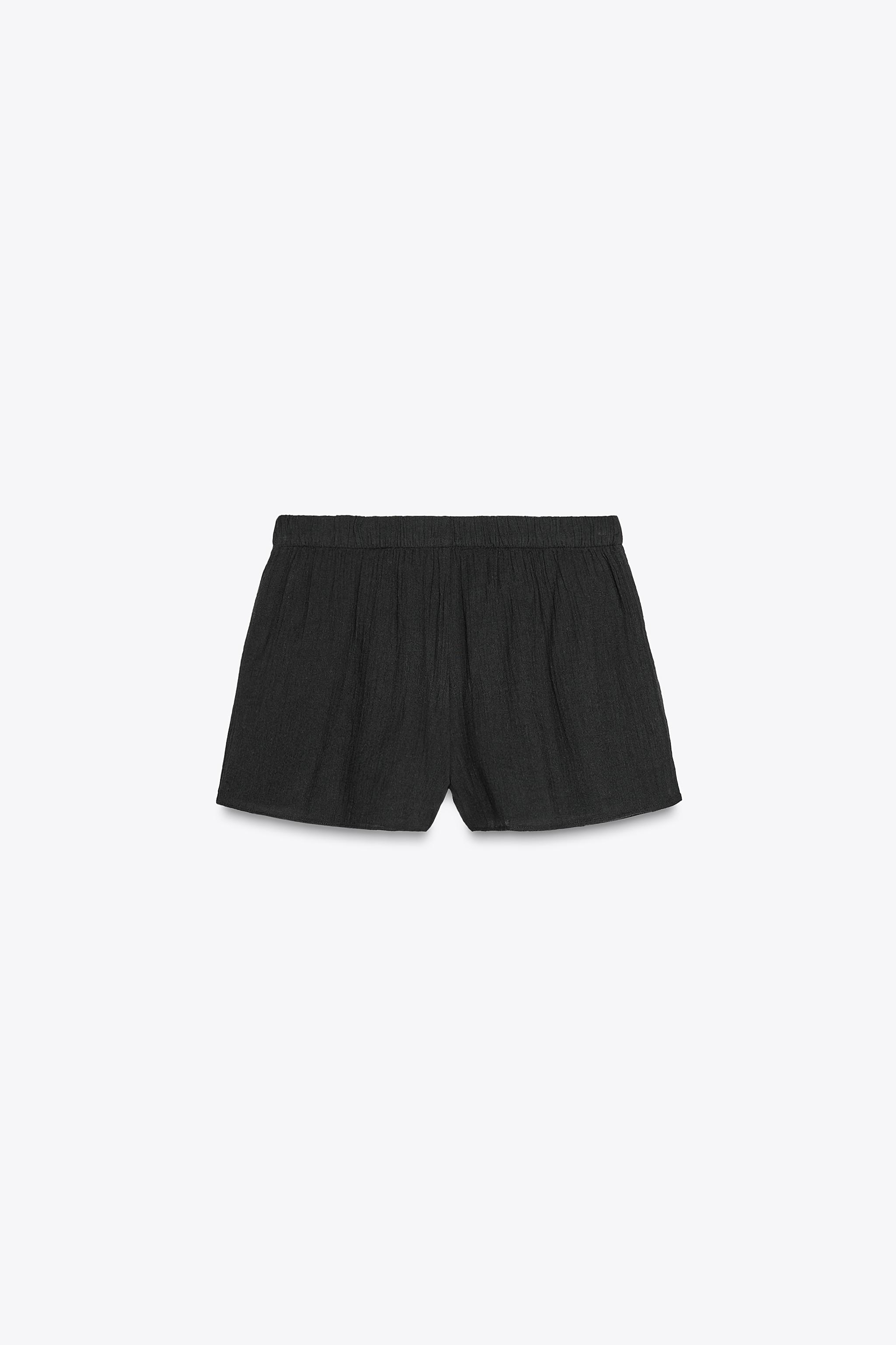 ZARA ガーゼパジャマショートパンツ 7200/412 ガーゼパジャマショートパンツ - ウォーターグリーン | ZARA