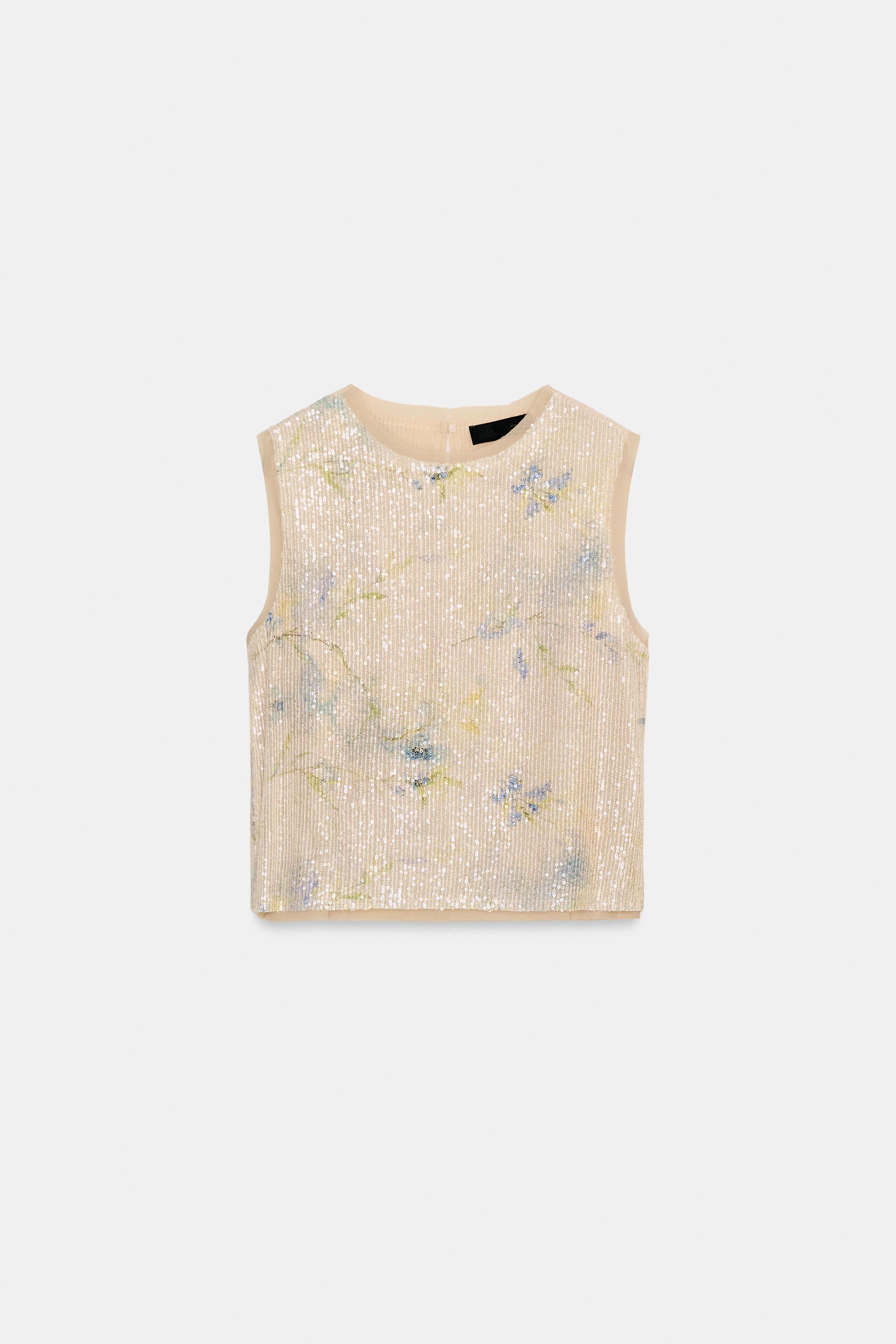 SEQUIN KNIT TOP