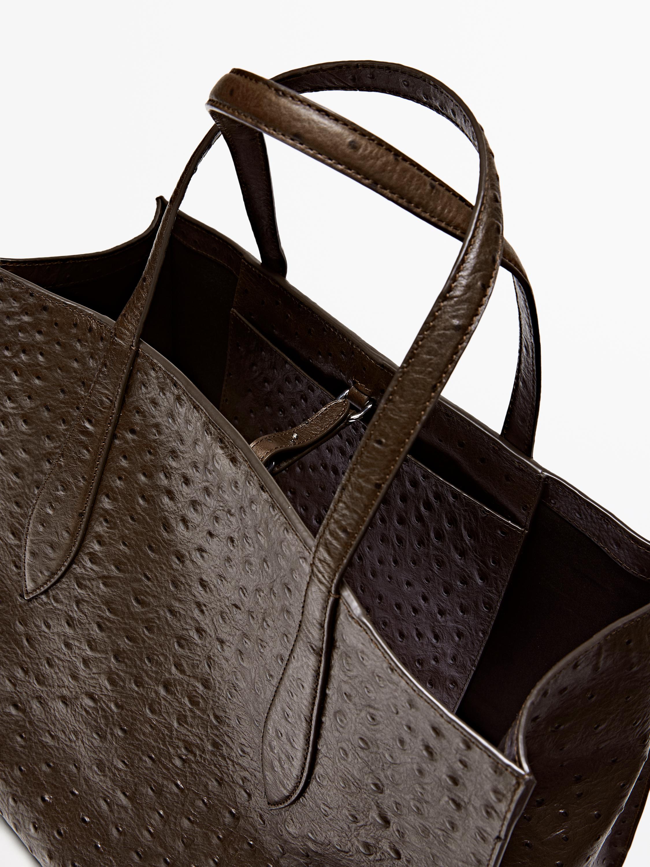 Grand sac icon en cuir texturé