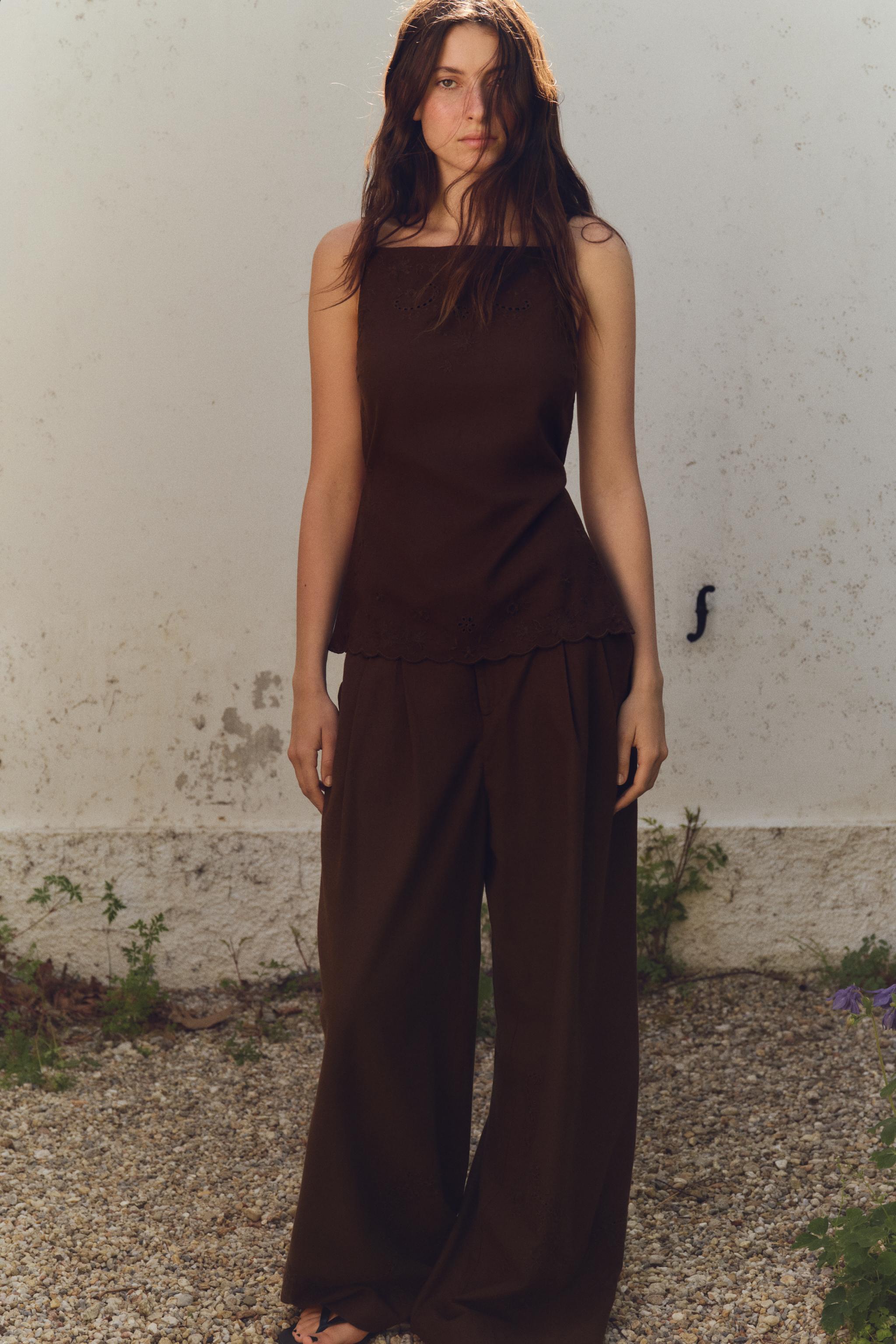 EMBROIDERED PANTS