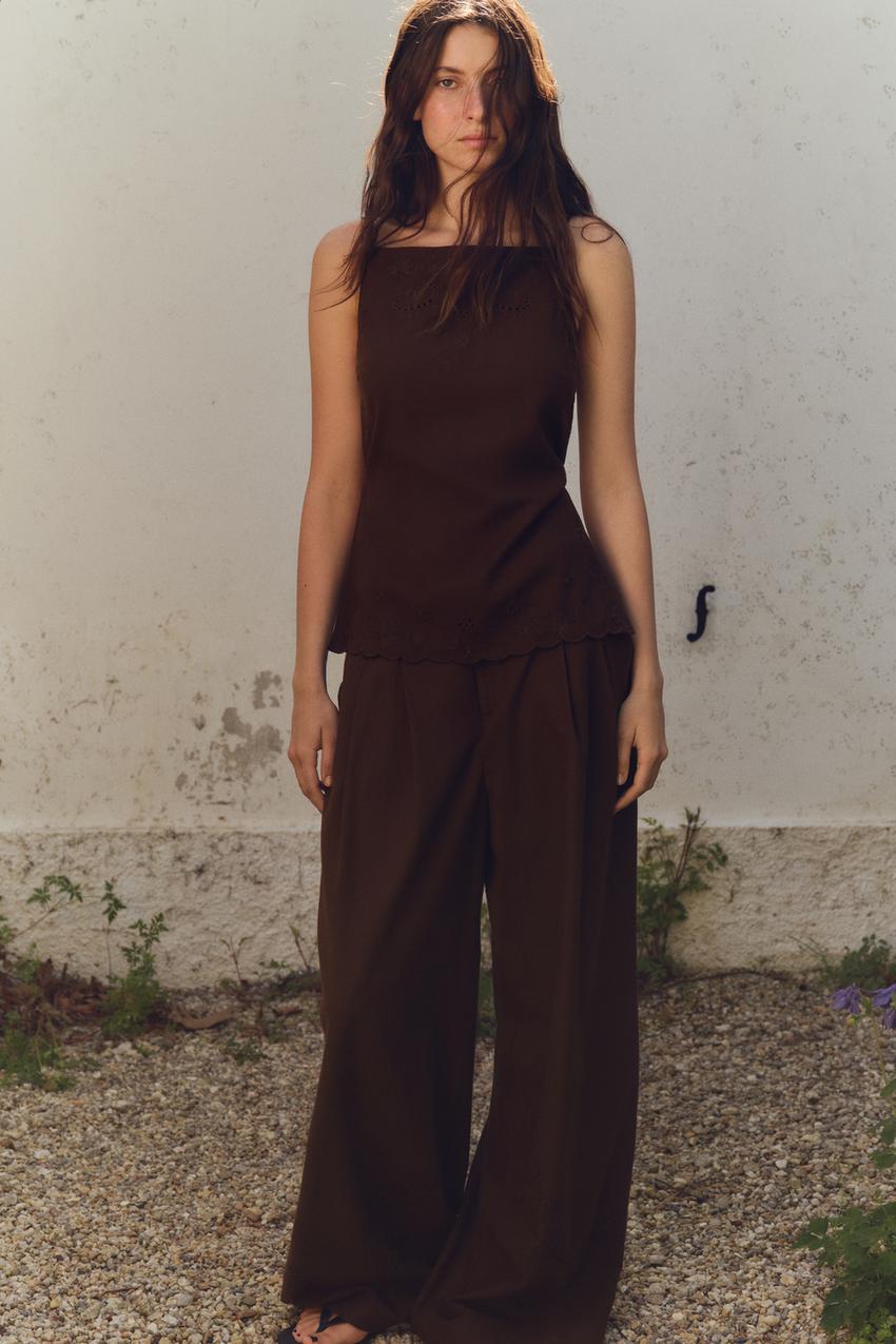 EMBROIDERED PANTS
