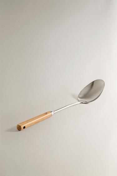 CUILLÈRE ACIER BOIS CHÊNE - Marron clair de Zara - Image 1