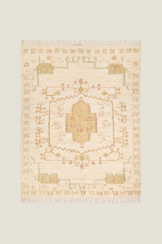 JUTE RUG - Pink | ZARA Turkey