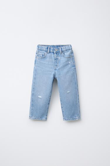 RIPPED MOM JEANS - Light blue by Zara - Image 0