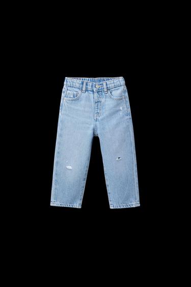 MOM-FIT-JEANS MIT RISSEN - Hellblau von Zara - Bild 0