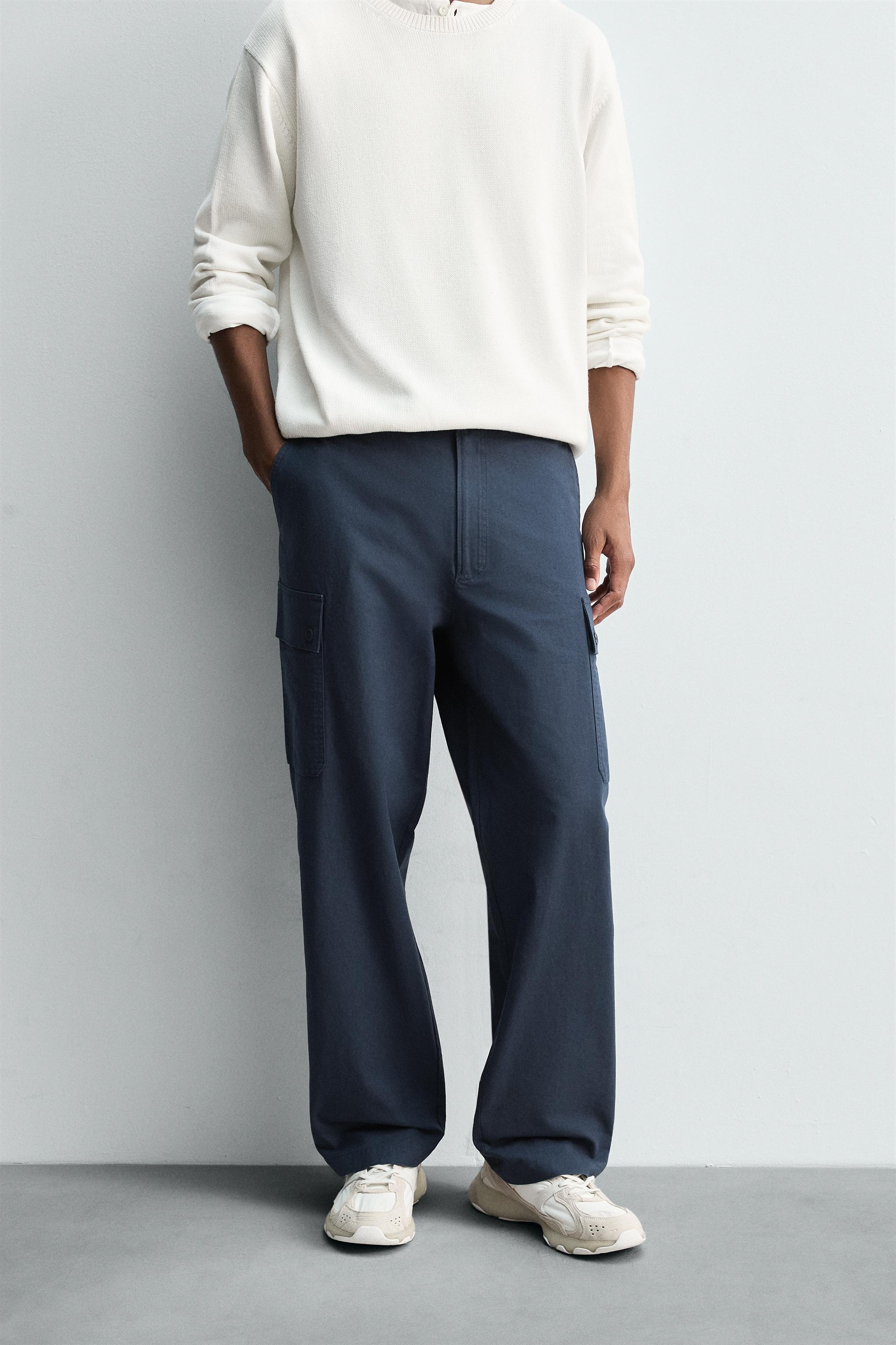 激レア ZARA ザラ Fender フェンダー スウェットパンツ カーゴ M ☆ZARA(ザラ)☆コットン混合 カーゴパンツ/ジョガーパンツ (ZARA