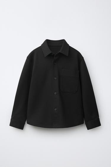 COMFORT POCKET OVERSHIRT - Black by Zara