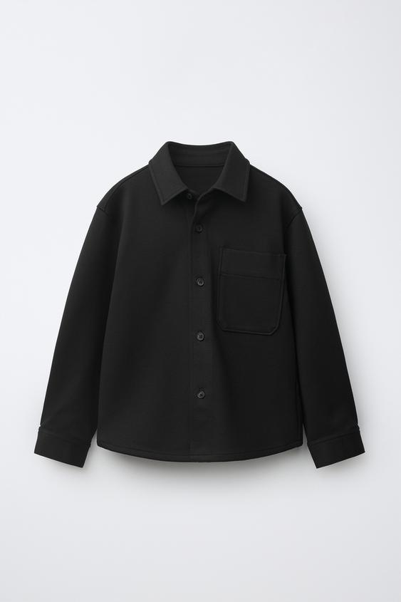 COMFORT POCKET OVERSHIRT - Black by Zara - Image 0