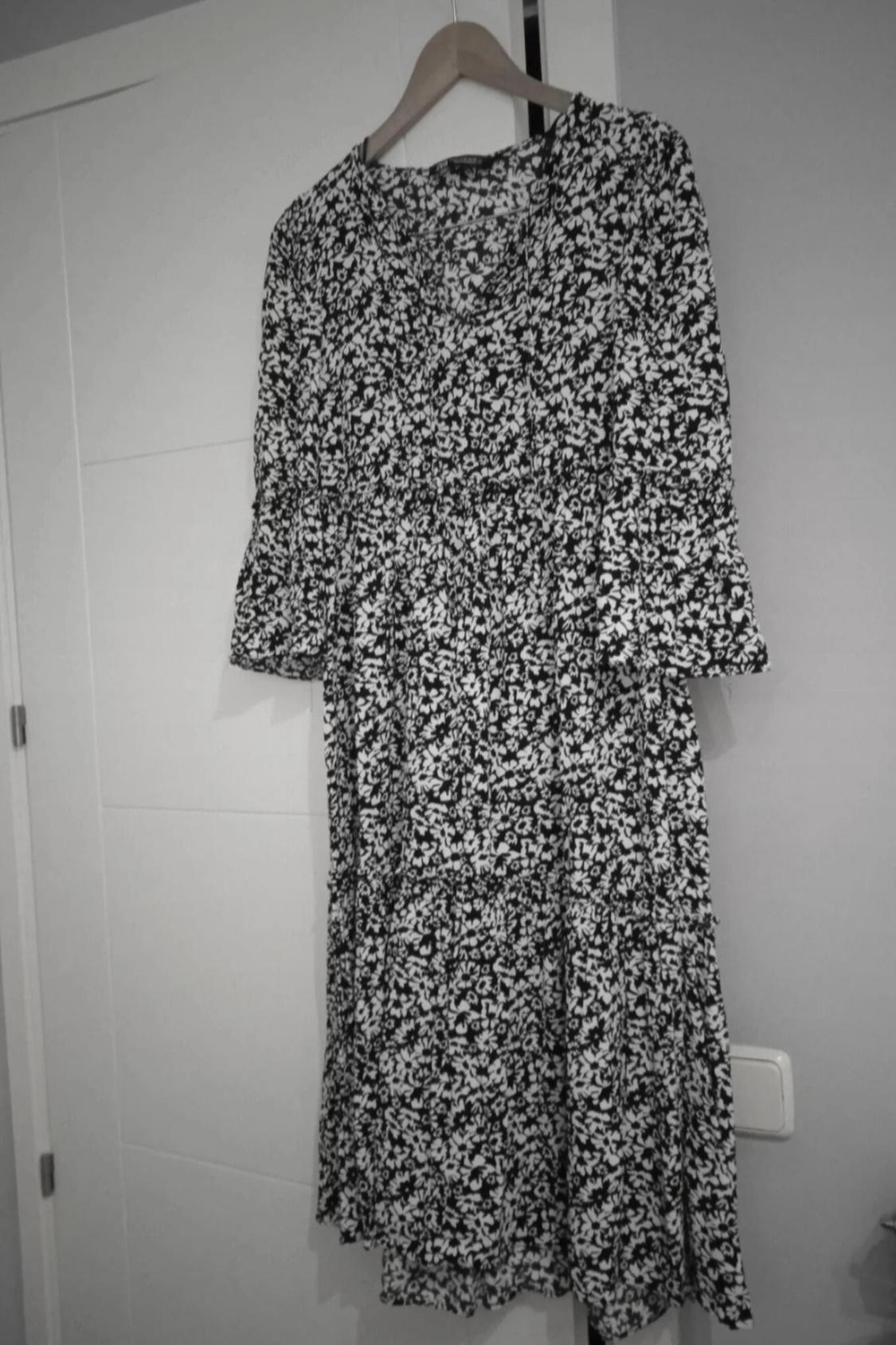 PRINTED MIDI DRESS