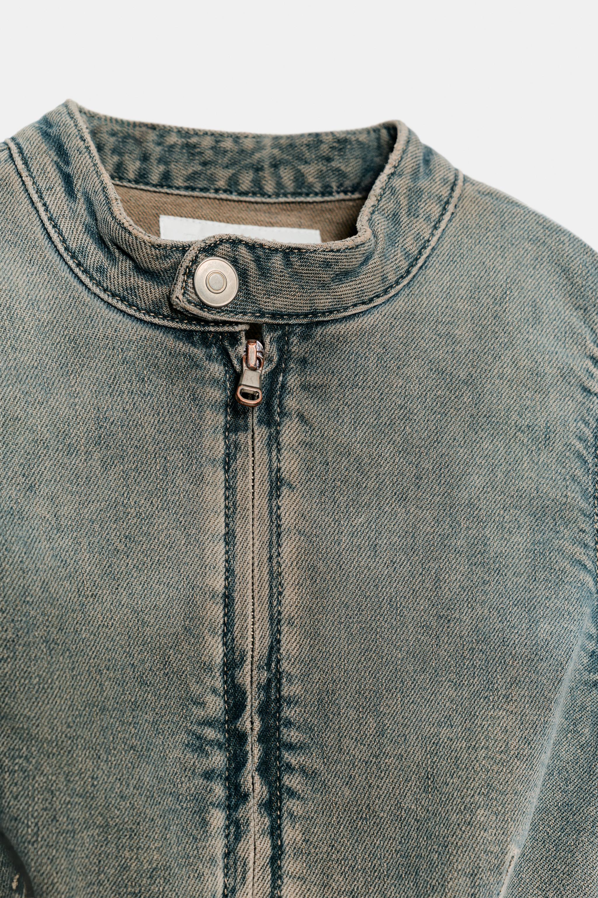 TRF ZIPPER DENIM DRESS