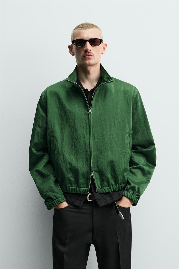 ZARA CROPPED FIT TECHNICAL JACKET