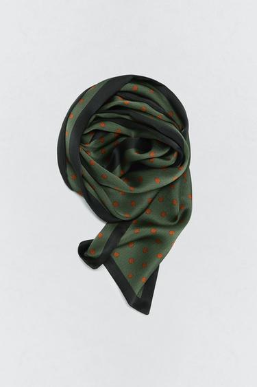 FOULARD EN SOIE SOSHIOTSUKI X ZARA - Vert de Zara - Image 2