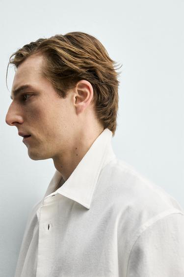 CHEMISE RELAXED FIT EN COTON - Blanc de Zara - Image 5