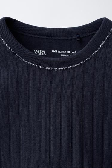 SEAMLESS GYM T-SHIRT WITH SHINY TRIM - Blue by Zara - Image 2