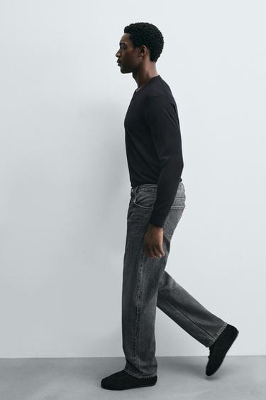 STRAIGHT FIT JEANS - Grey by Zara - Image 5
