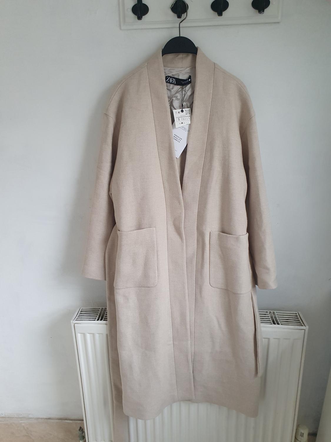 ZW COLLECTION MINIMALIST MANTECO WOOL BLEND COAT - Image 5