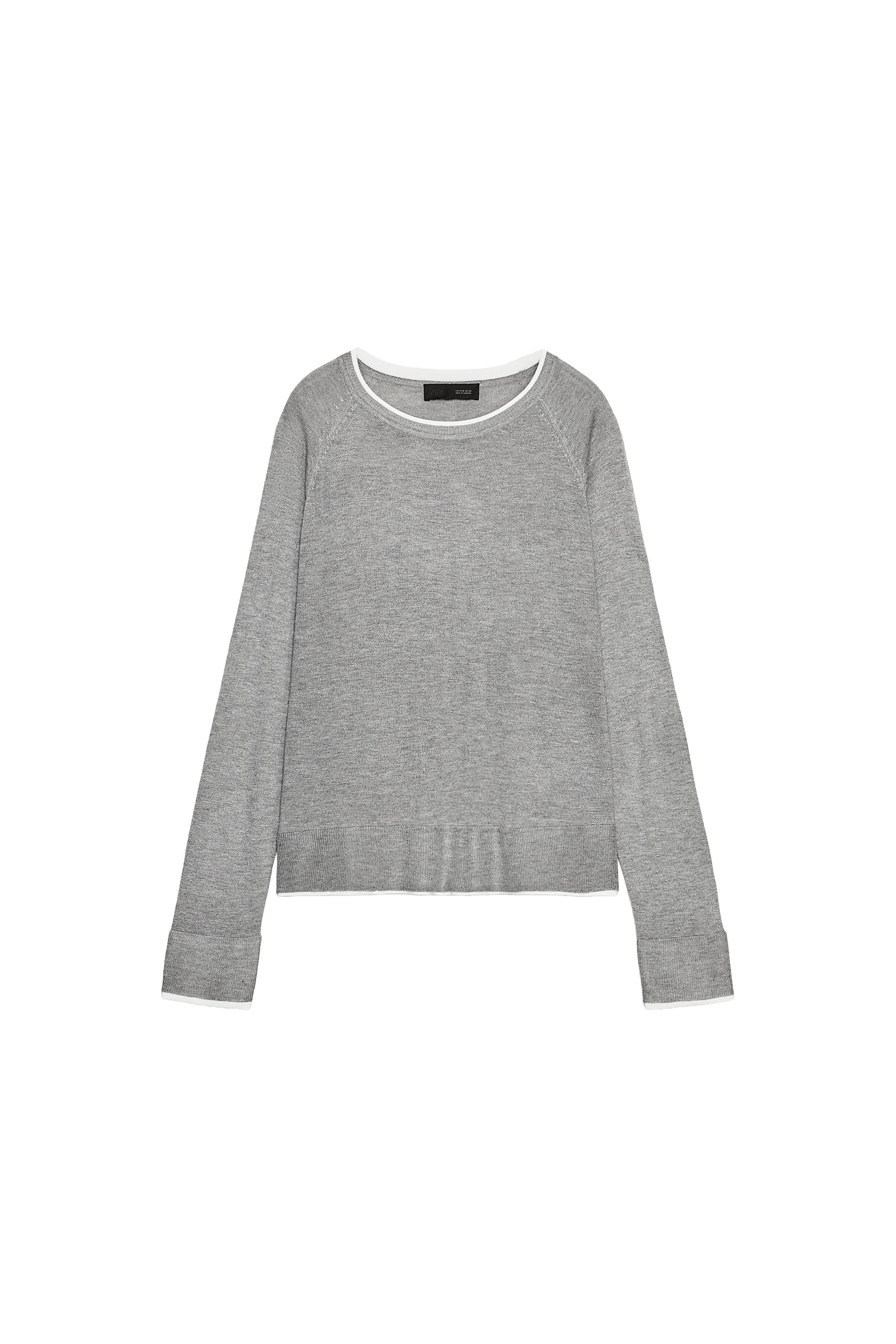 ダブルエフェクトニットセーター - ストライプ | ZARA Japan / 日本