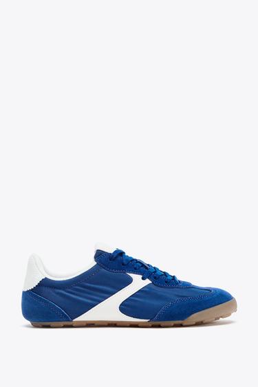 Zara SOFT RUNNING SNEAKERS - Blue
